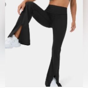 Aerie Offline Black Split Leg  Flared Women's Pants